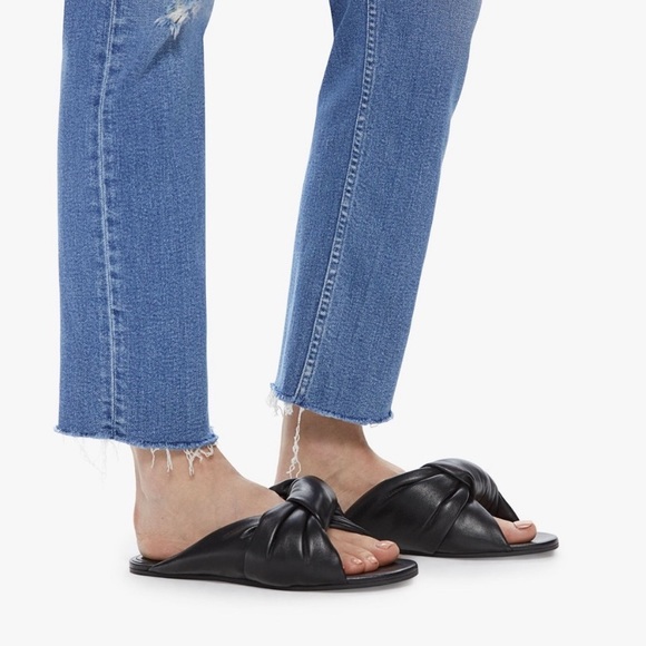 MOTHER HW Rider Ankle Fray Jeans in Party Like a Pirate - Picture 4 of 10